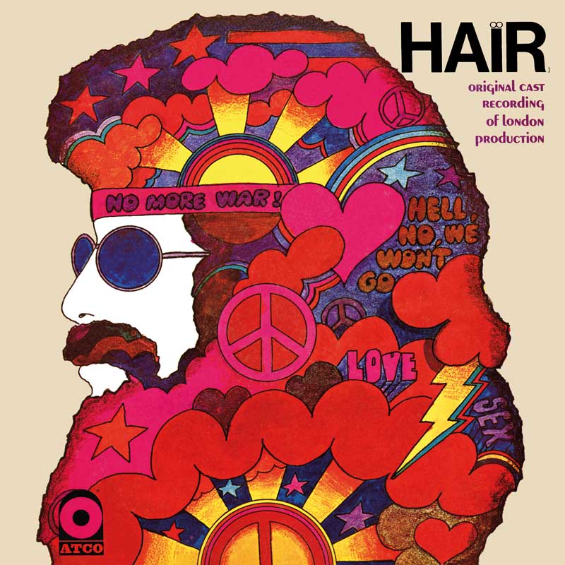 Soundtrack do musicalu "Hair", okładka Stanisław Zagórski
